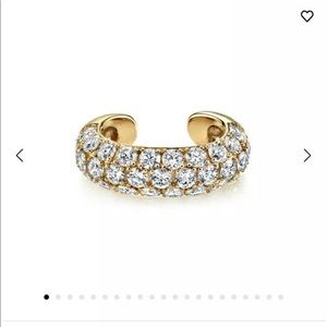 The Last Line Pave Diamond Wide Ear Cuff - Brand New